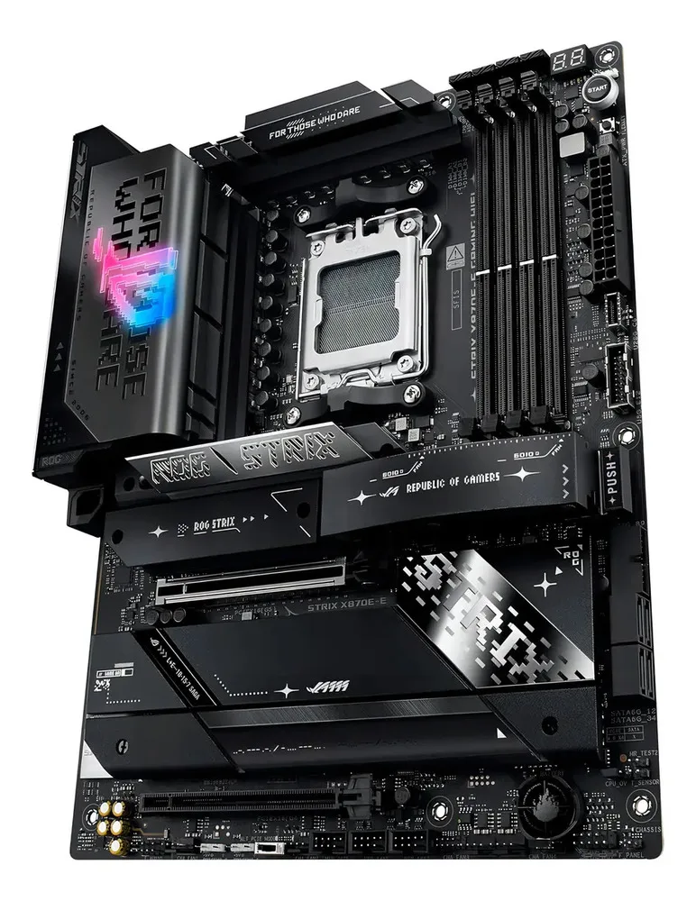 Placa Madre Asus Rog Strix X870e-e Gaming Wifi D5 Negro - Imagen 4