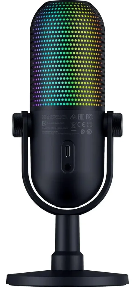 Micrófono Razer Seiren V3 Chroma - Rgb Usb Color Negro