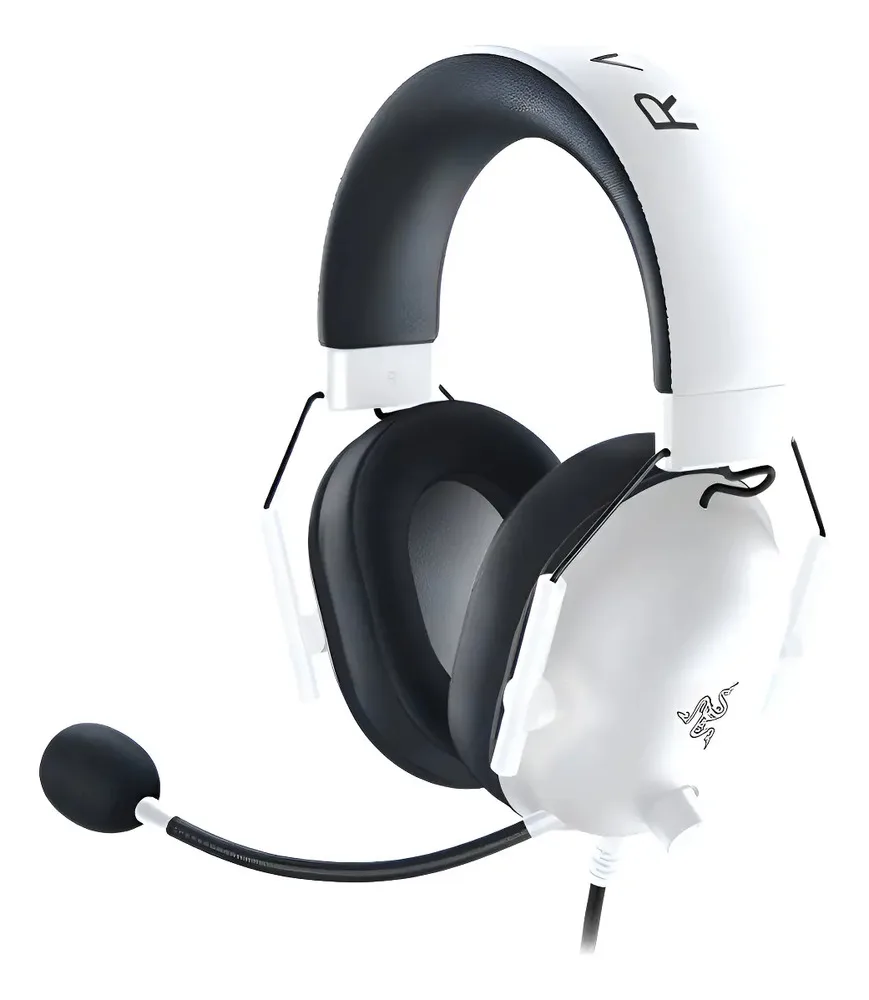Audífonos Gamer Razer Blackshark V2 X Multiplataforma Blanco Mercury - Imagen 2
