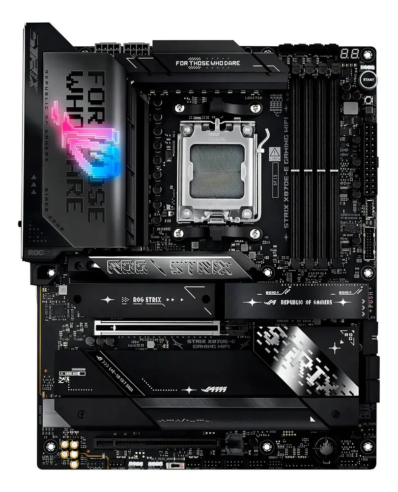 Placa Madre Asus Rog Strix X870e-e Gaming Wifi D5 Negro - Imagen 3
