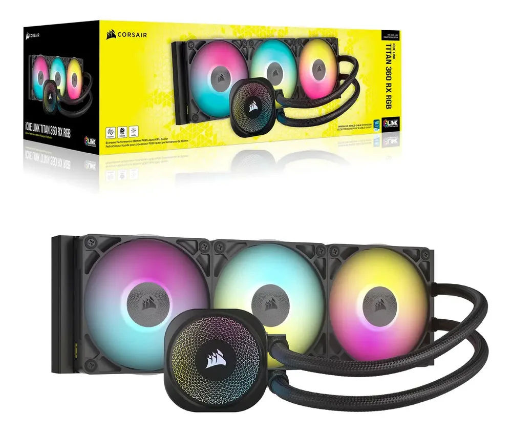 Refrigeración Liquida Corsair Icue Link Titan 360 Rx Rgb 360 - Imagen 3