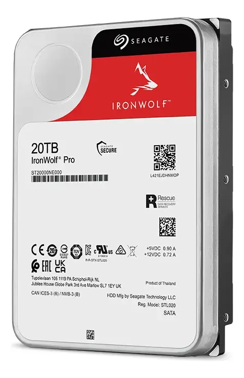 Disco Duro Interno Seagate 20tb 7200rpm 3.5 Ironwolf Pro Negro - Imagen 4