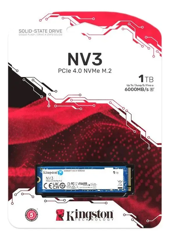 Disco Sólido Ssd M.2 1tb Kingston Nvme Pcie 4.0 Nv3 Color Azul Oscuro - Imagen 2